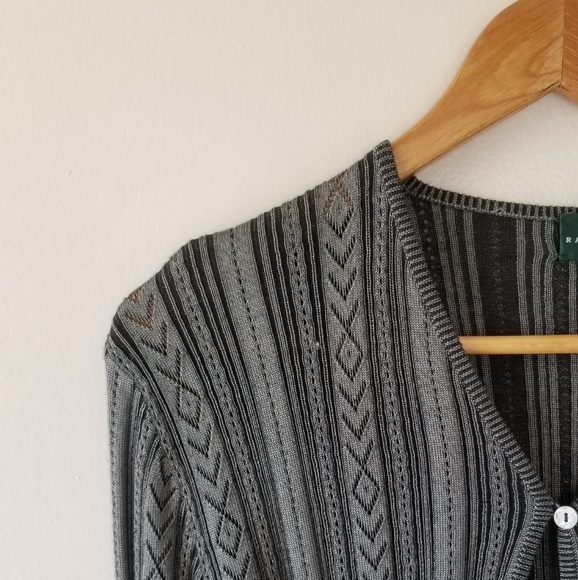 SOLD Lauren Ralph Lauren Silk Cardigan - Picture 3 of 6